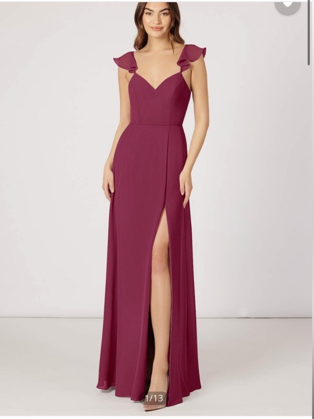Azazie Everette dress in Cabernet